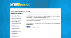 Desktop Screenshot of graddecision.org